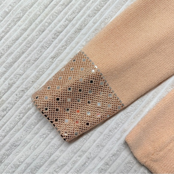 Vintage St. John Evening By Marie Gray Women's Cream Knit Blazer - Picture 8 of 9